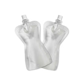 Customizable Aluminum Iron Silver Bottle Pouch with Top Screw Cap Spout (Basic Printing)