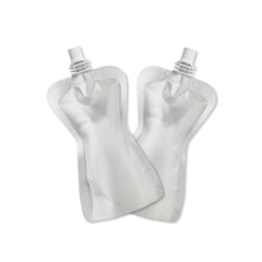 Customizable Aluminum Iron Silver Bottle Pouch with Top Screw Cap Spout (Basic Printing)