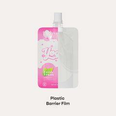 Customizable Glossy Plastic Bottle Pouch with Top Screw Cap Spout (Full Customization)