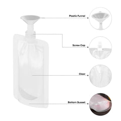 Customizable Glossy Plastic Bottle Pouch with Top Screw Cap Spout (Full Customization)