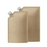 Classic Kraft Brown Stand Pouch with Corner Wide Mouth Twist Cap