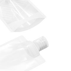 Frosted Translucent Stand Pouch with Top Wide Mouth Flip Top Cap