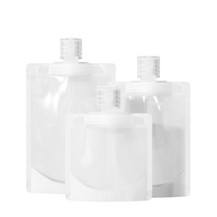 Frosted Translucent Stand Pouch with Top Wide Mouth Flip Top Cap