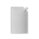 Customizable Glossy Iron Silver Bottle Pouch with Corner Wide Mouth Flip Cap (Full Customization)