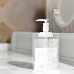 Customizable Frosted Translucent Stand Pouch with Top Wide Mouth Pump Dispenser (Full Customization)