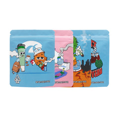 Mixed Four Design Smell Proof Metallic Foil Stand Strong® Bags