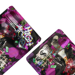 Holographic Five Assorted Design Smell Proof Mylar Foil Stand Strong® Bags