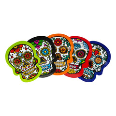 Matte Skull Die Cut Smell Proof Mylar Foil Flat Zipper Seal Bags