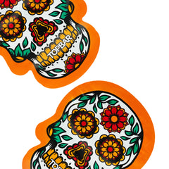 Matte Skull Die Cut Smell Proof Mylar Foil Flat Zipper Seal Bags