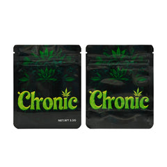 Holographic Emerald Green Smell Proof Metallized Foil Stand Strong® Bags