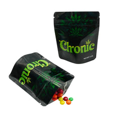 Holographic Emerald Green Smell Proof Metallized Foil Stand Strong® Bags