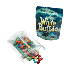 Half Holographic Buffalo Smell Proof Metallized Foil Stand Strong® Bags