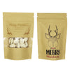 Classic Kraft Designed Holiday Stand Strong® Bags with Clear Window - Classic Reindeer Brown