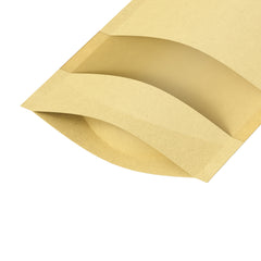 Krafty Brown Translucent Window Stand Strong® Bags with Die Cut Handles