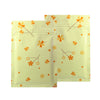 Glossy Autumn Leaves Yellow Flower Designed Foil QuickQlick® Bags Flat Zipper Seal Bags - Autumn Leaves Yellow