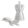 Aluminum Iron Silver Stand Pouch with Top Screw Cap Spout - Iron Silver