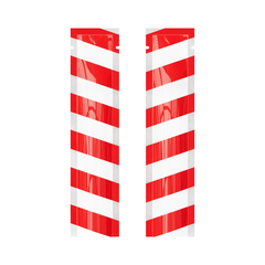 Christmas Candy Candy Red Clear Window SlickSeal™ Bags