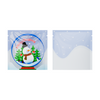 Clear Merry Christmas Snow Globe Window Display Flat Open Fill SlickSeal™ Bags - Merry Christmas Snow Globe
