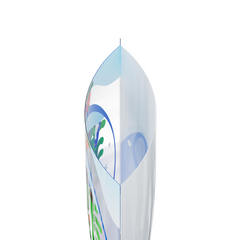 Clear Merry Christmas Snow Globe Window Display Flat Open Fill SlickSeal™ Bags