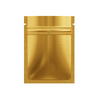 Customizable Double Sided Color Matte Metallized Mylar Foil Zipper Seal Bags (Basic Printing) - Chardonnay Gold