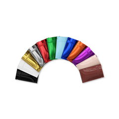 Glossy Double-Sided Flat Zipper Seal Bags – Metallic Mylar QuickQlick® Bags