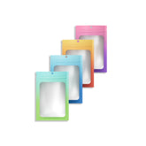 Flat Zipper Seal Bags Matte Gradient Design with Translucent Window and Hang Hole