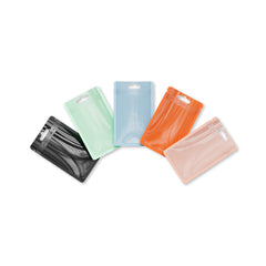 Reusable Flat Zipper Seal Bags – Single Side Glossy Window Polypropylene with Butterfly Hang Hole
