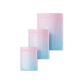 Glossy Double-Sided Cotton Candy Pink Two-Tone Ombre Gradient Mylar Stand Strong® Bags