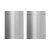 Matte Nickel Silver Mylar Stand Strong® Bags with Rounded Corners
