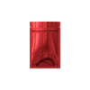 Glossy Double-Sided Flat Zipper Seal Bags – Metallic Mylar QuickQlick® Bags - Heart Red