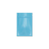 Glossy Double-Sided Flat Zipper Seal Bags in Pastel Colors - Baby Blue