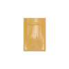 Glossy Double-Sided Flat Zipper Seal Bags in Pastel Colors - Orange Sherbet
