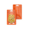 Reusable Flat Zipper Seal Bags – Single Side Glossy Window Polypropylene with Butterfly Hang Hole - Orion Orange