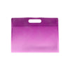 Customizable Gradient Clear Side Gusset Stand Up Zipper Seal Bags with Die-Cut Handle (Basic Printing) - Sangria Purple