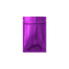 Glossy Double-Sided Flat Zipper Seal Bags – Metallic Mylar Foil QuickQlick® Bags - Grape Purple