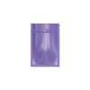 Glossy Double-Sided Flat Zipper Seal Bags in Pastel Colors - Faded Purple