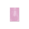 Glossy Double-Sided Flat Zipper Seal Bags in Pastel Colors - Precious Pink