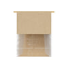 Customizable Cotton Paper Open Top Bakery Bags with Tin Tie (Basic Printing) - Peanut Brown