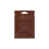 Glossy Double-Sided Mylar Foil Zipper Seal Bags with Triangle Hang Hole - Chocolate Brown