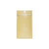 Customizable Glossy Half Clear Krafty Brown Flat Zipper Seal Bags with Hang Hole (Basic Printing) - Half Krafty Brown