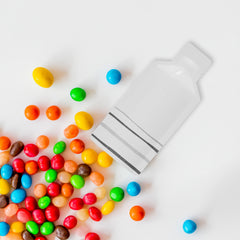 Double-Sided Aluminum Bottle-Shaped Open Bottom Packaging Bags