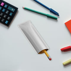 Iron Silver Aluminum SlickSeal™ Stick Pouches Bags with Rounded Corners