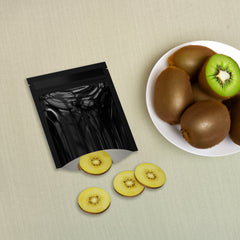 Open Bottom Mirror Black Mylar Bags with Pre-Sealed Top