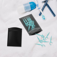 Flat Matte Plastic Zipper Seal Bags with Frosted Window