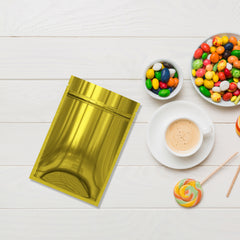 Double-Sided Smooth Glossy Mylar Zipper Seal Packaging Bags