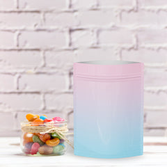 Glossy Double-Sided Cotton Candy Pink Two-Tone Ombre Gradient Mylar Stand Strong® Bags