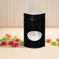 Glossy Round Window Plastic and Mylar Stand Strong® Bags