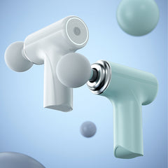 Mini Portable Massage Gun Deep Tissue Relief with 4 Interchangeable Heads - Rechargeable