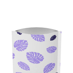 Colorful Leaf Design Aluminum Open Top Bags