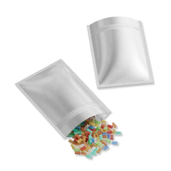 Heavy Duty Iron Silver Aluminum Foil Flat Zipper Seal Bags